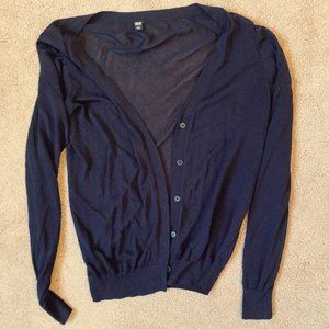 Sheer Navy UNIQLO Cardigan Size S